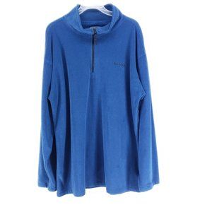 Polar Dogs Half Zip Fleece Pullover Mens Size Large Blue